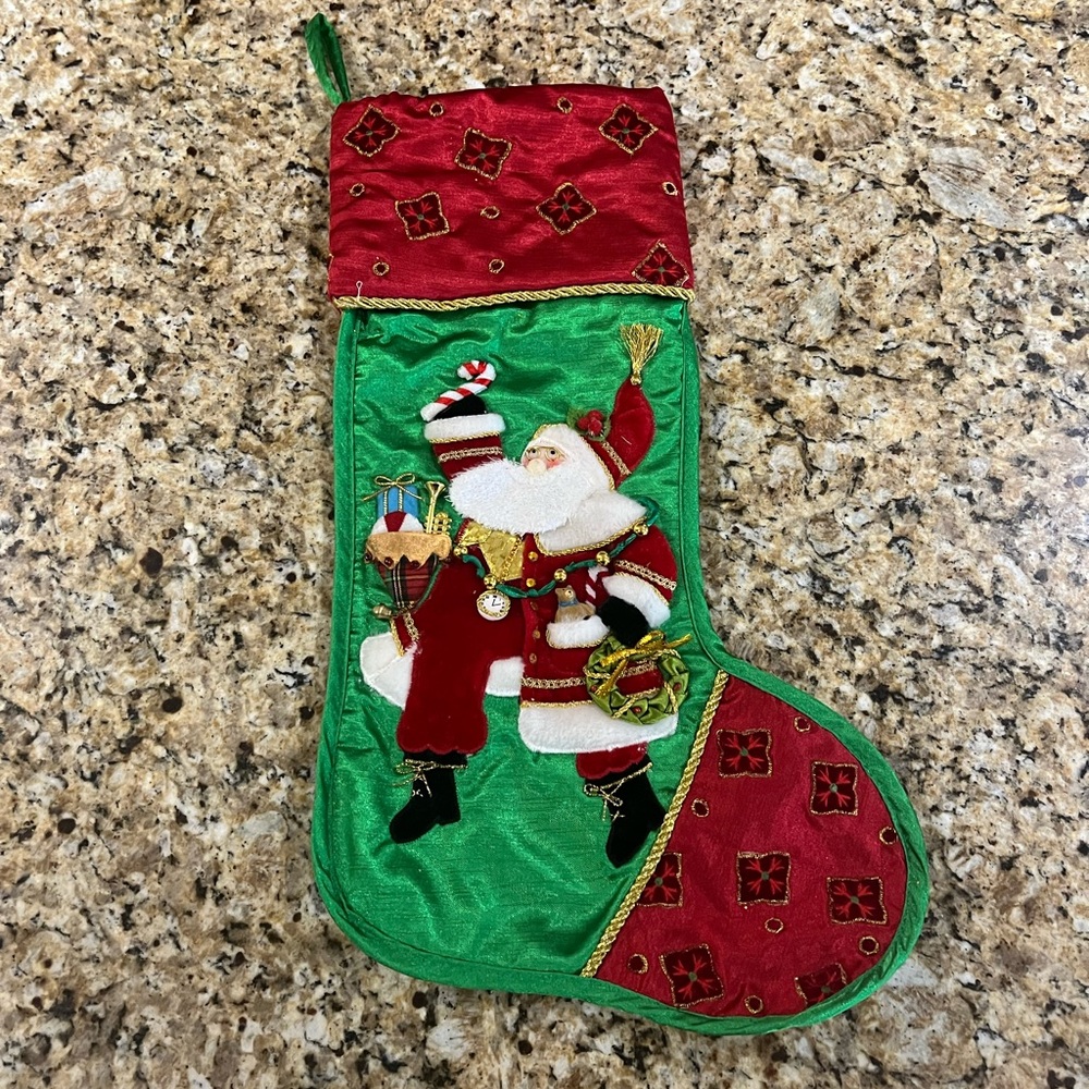 Festive Red and Green Christmas Stocking Set - Picture 7 of 11